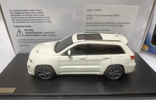 GLM 1/43 Resin car model Jeep Grand Cherokee SRT8 SUV 2012 White - Picture 2 of 4