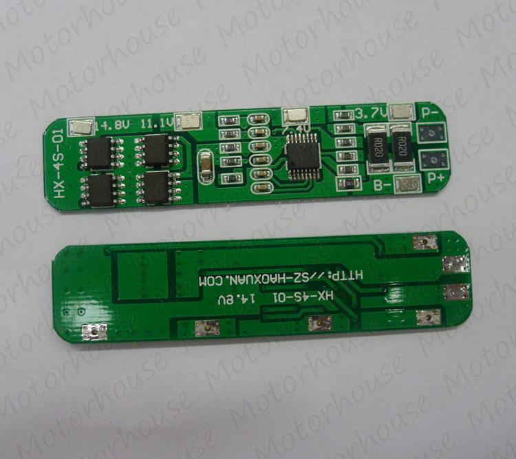 シュトラ×4 4 Packs 4A-5A Li-ion Lithium 18650 Battery Cell 4S BMS PCB
