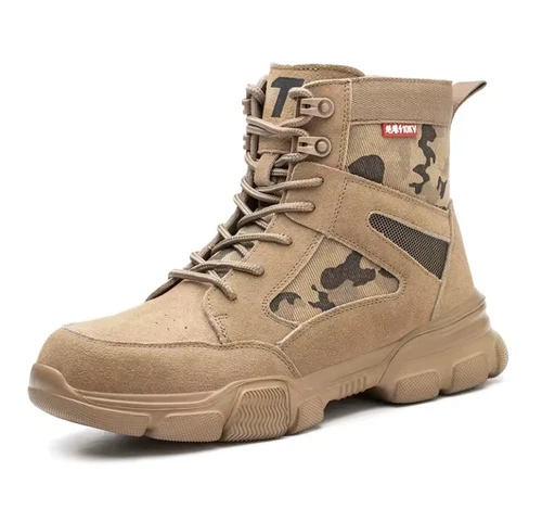 Herren Arbeitsschuhe Unverwüstliche Arbeitsstiefel mit Stahlkappe Pannensicher - Bild 7 von 7