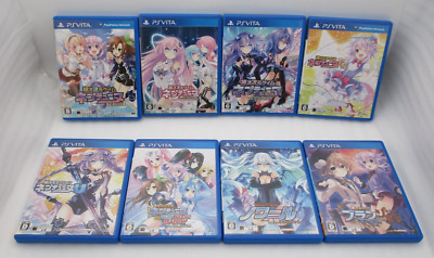 PS VITA Neptunia Serie 8 Spiele Set Hyperdimension Wars Idol Tag... Japan Import
