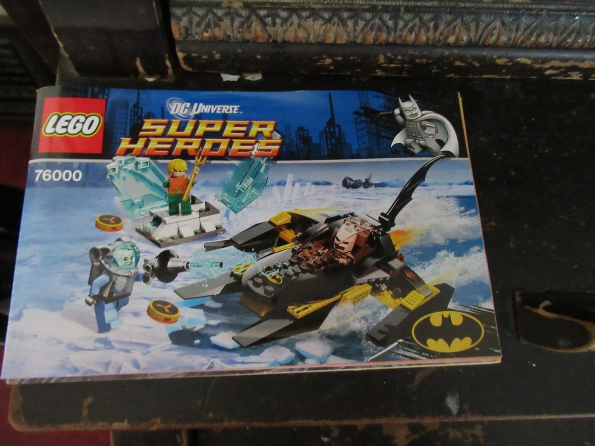 Lego DC 76000 Arctic Batman vs Mr. Freeze Aquaman instruction book