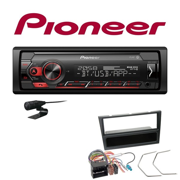 Pioneer 1-DIN Bluetooth Autoradio Android USB FüR Opel Corsa C 2004-2006-image