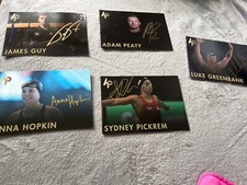 swimming autograph Adam peaty,James Guy,Luke Green bank,Anna Hopkin,Sydney pickr