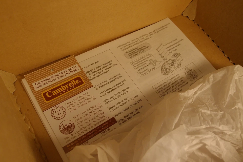 Tênis de ciclismo masculino NOS Shimano SPD BMX SH-MX80 38 tamanho (5) com cadarço - Imagem 3 de 4