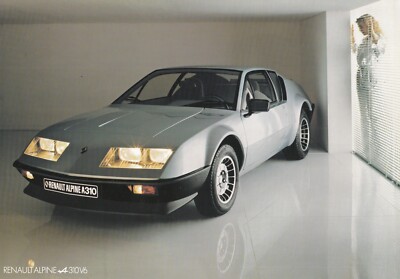 RENAULT ALPINE A310 V6 COUPE Sportscar Prospekt Brochure Sheet 6