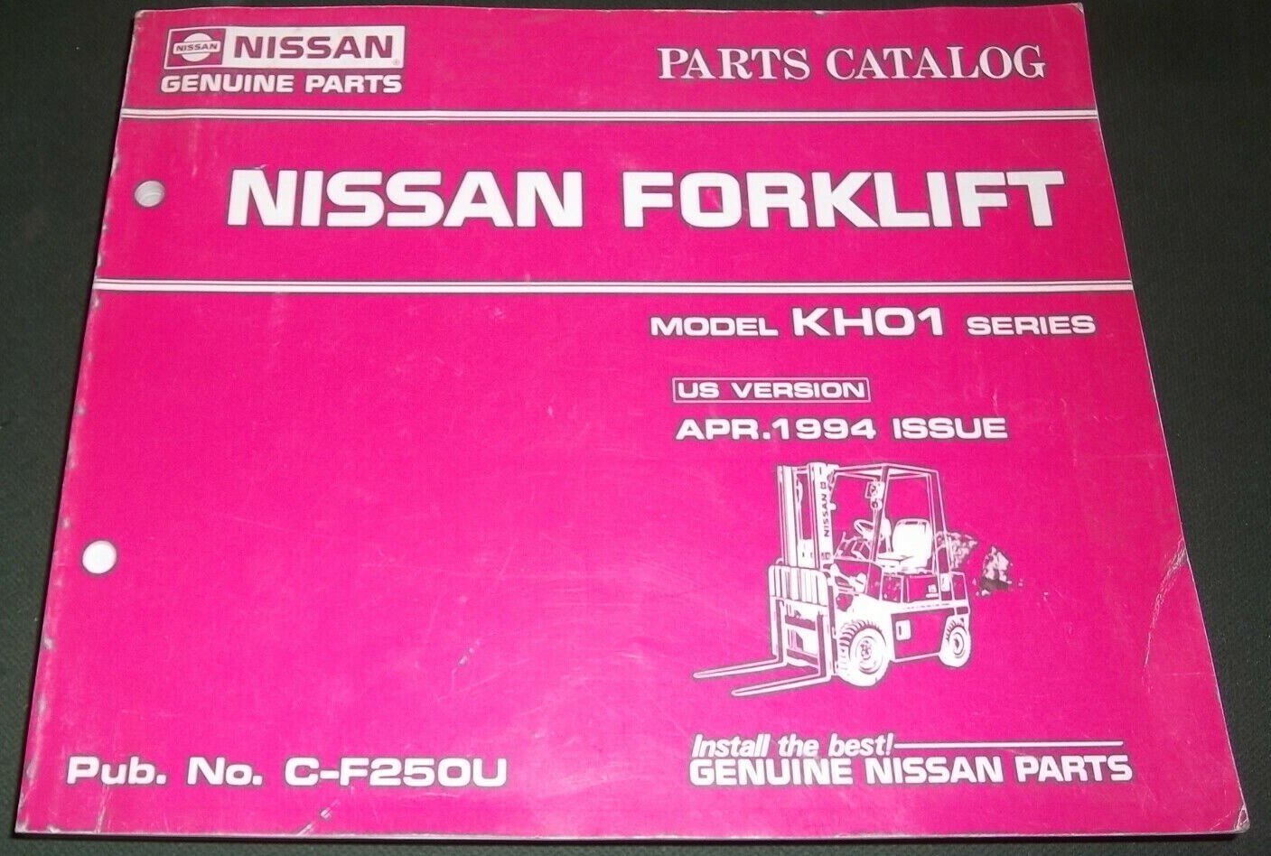 NISSAN KH01 SERIES FORKLIFT LIFT TRUCK PARTS BOOK MANUAL CATALOG C