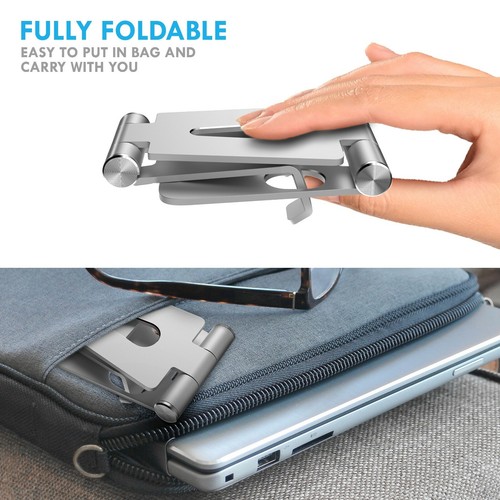 Aduro U-Rise Steel Foldable Aluminum Desktop Phone Stand Holder for Cellphones - 第 30/45 張圖片