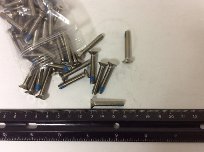 Qty (50) M5 X 30M Stainless Self Locking Flat Head Socket Cap Screws