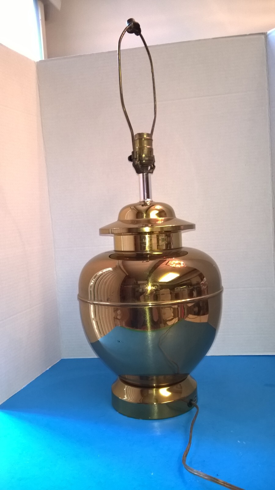 Vintage ALSY BRASS Table LAMP Hollywood Regency Beautiful Lamp!