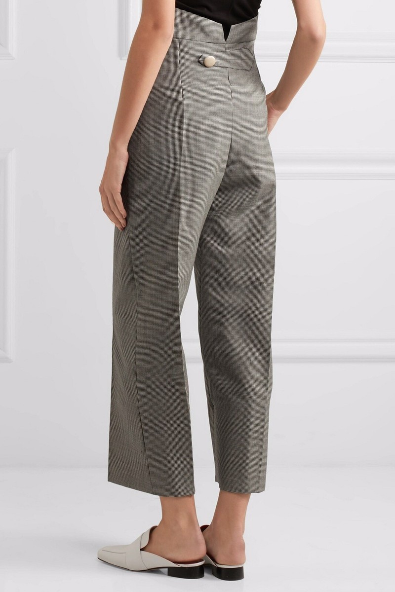 Jacquemus Le Pantalon Santon Houndstooth Wool Mohair Tapered Pants