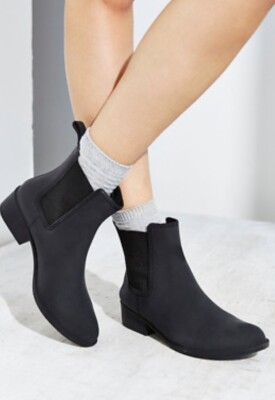 Bottes De Pluie Jeffrey Campbell 'Stormy' Noir Mat Taille 6 - Neuves Sans Boîte