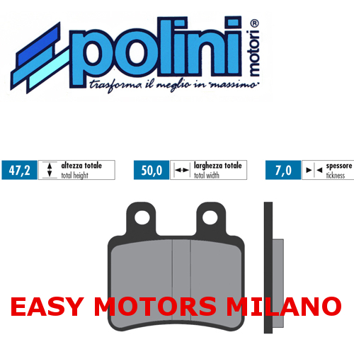 Paire Plaquette de Frein Arrière POLINI Sherco Sm Black Panther 50 08>10 - Photo 1/3