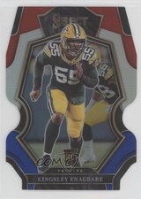 2022 Panini Select Premier Level Red & Blue Prizm Die-Cut Kingsley Enagbare 0fp5