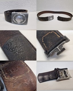 2WK Wehrmacht Militaria Gürtel mit Koppel Luftwaffe Görlitz 1942 entnazifiziert