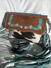 Myra Bag Cowhide & Tooled Leather Crossbody F...