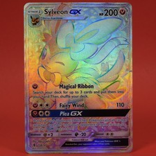 Pokemon TCG English Card Guardians Rising Sylveon GX 158/145 Rainbow Holo on eBay