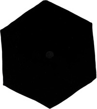 Deluxe Doctoral Graduation Tam 6 or 8 Sided with One Size, Black-6 Sides