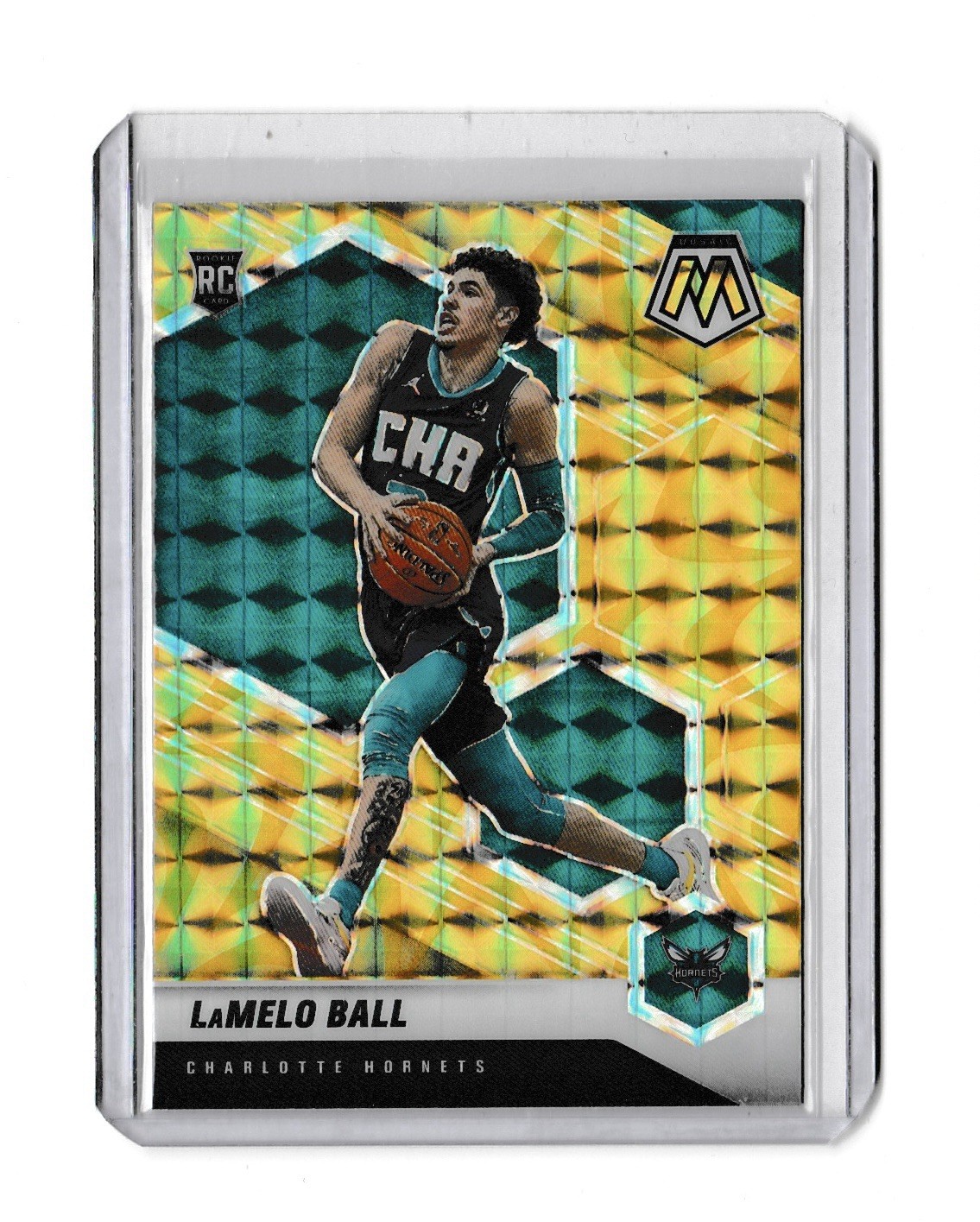 2020-21 Panini Mosaic - Rookie LaMelo Ball #202 Reactive Yellow Prizm (RC)
