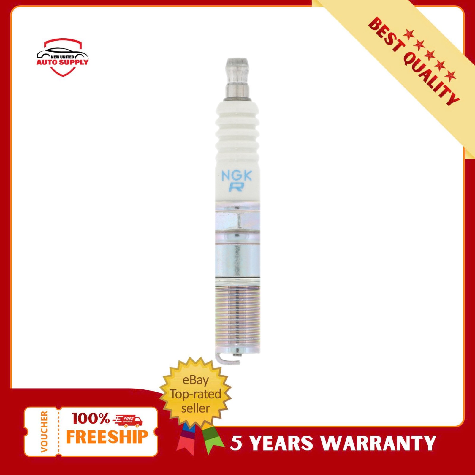 4 PCS NGK BR4ES 1097 Standard Spark Plug for 1989-1996 Yamaha G2A G5A G8A G9A