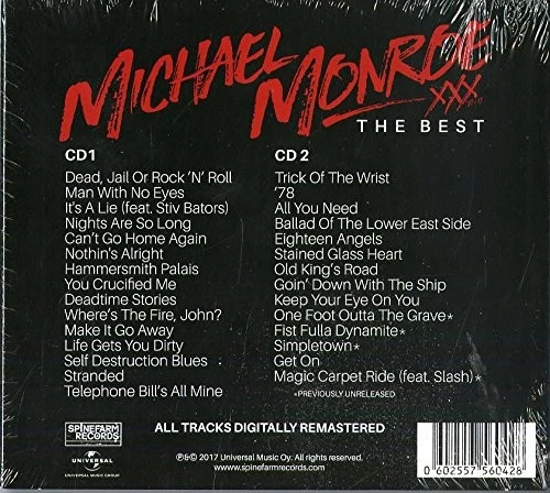 MICHAEL MONROE The Best ( 2 CD 2017 Universal Music Digipak ) - Bild 2 von 2