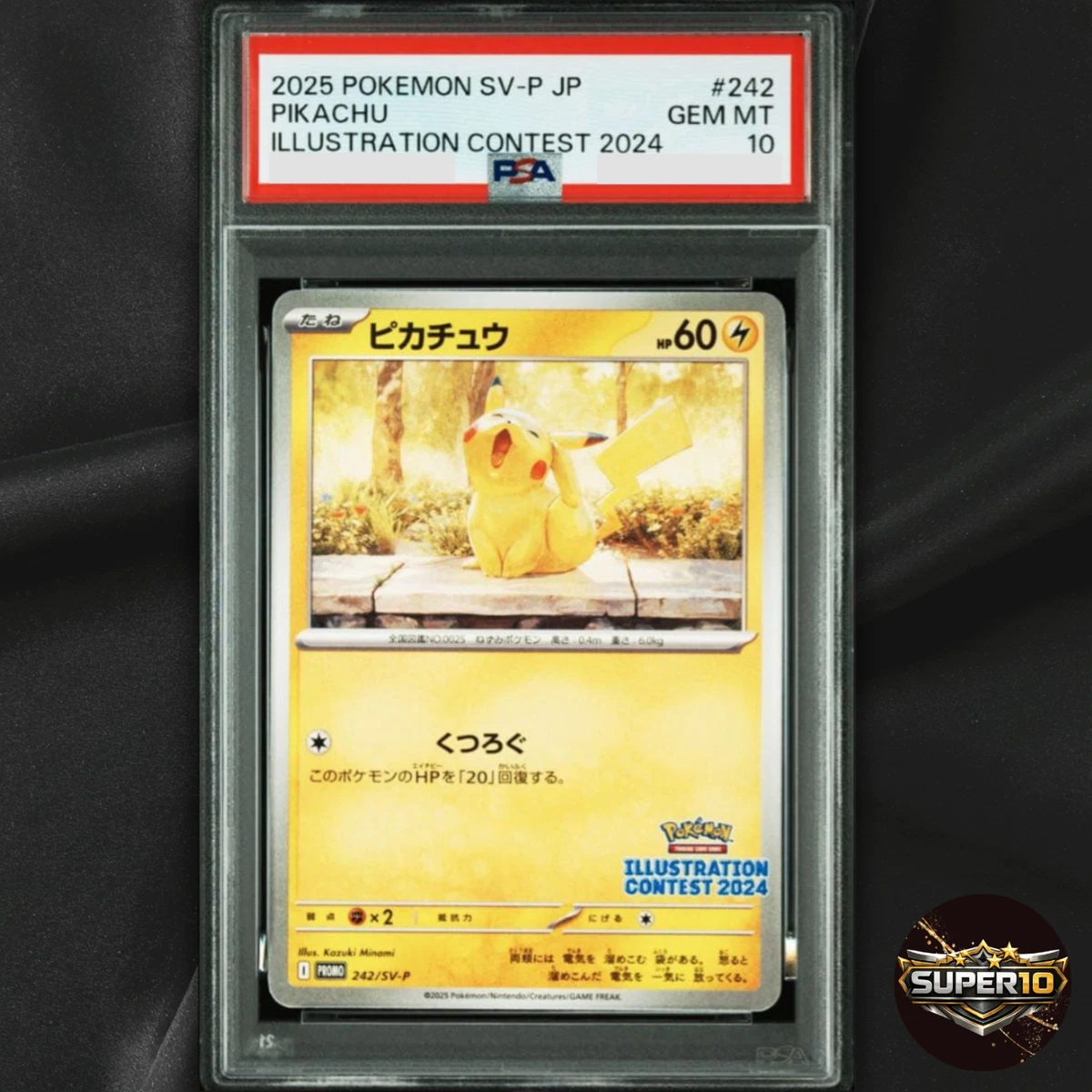 Pikachu Pokémon TCG Grade 10 Common Individual Collectible Card