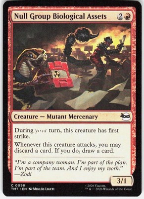 Null Group Biological Assets 98 Teenage Mutant Ninja Turtles Magic the Gathering