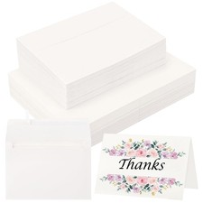 30 Sets Blank Watercolor Cards with Envelopes, 140lb/300GSM Cotton Watercolor