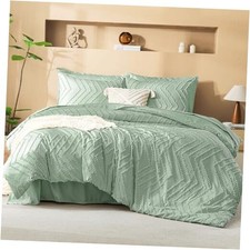 California King Comforter Set with California King 104"x96" Sage Green