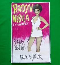 Nebula Show Poster Flyer 1997 San Diego Brick By Brick Roadsaw Stoner Rock