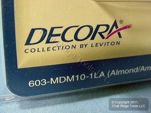Leviton MDM10-1LA Almond Decora Rocker Dimmer Light Switch Multi-Way 1000W - Picture 5 of 6