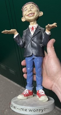 Mad Magazine Alfred E Neuman What Me Worry WB Studio Store Exc 14'' Resin Statue