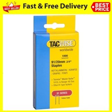 Tacwise 284 Type 91/20mm Staples for Staple Gun (1000) 20 mm 0284