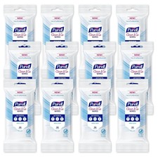 Pack of 12 Clean  Go Cleaning Wipes Skin and Surface Fresh Scent, 20 Count/Pack