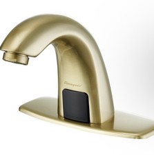 NEW box is open Touchless Bathroom Sink Motion Sensor Faucet Brushed Gold