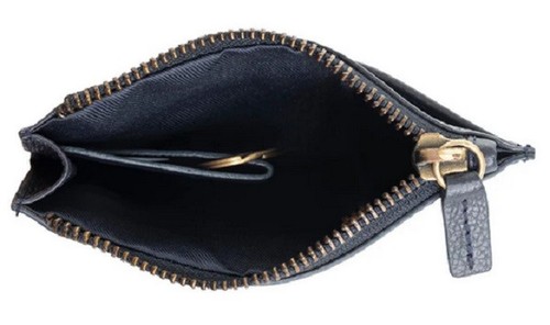 Myra Bags #11365 Tooled Leather 5"x3.5" ID, Card Holder~RFID Block~Slots~Top Zip - Picture 3 of 3