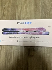 Eva NYC Healthy Heat Ceramic Styling Iron Galaxy Adjustable Temperature