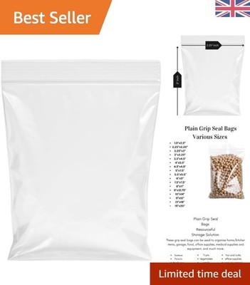 Klar Kunststoff 100 Stück Druckverschlussbeutel 2,25'' x 3'' - Perfekt für Zuhause & Geschäft