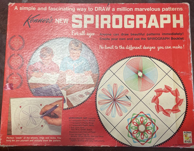Vintage Kenner's Spirograph Drawing Set   Open Box 1967 Excellent Condition