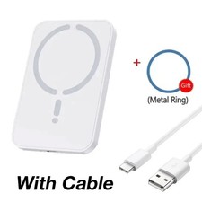 Magnetic Wireless Car Charger Air Vent Mount for MagSafe iPhone White