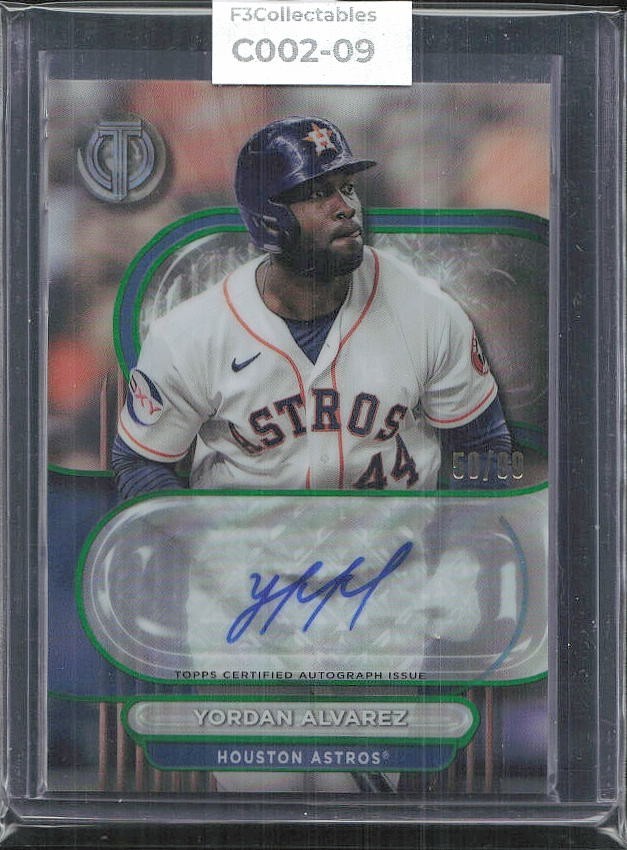 2024 Topps Tribute: #TA-YA Yordan Alvarez Auto /99 NM-MT OR BETTER
