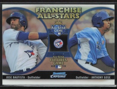 2012 Bowman Chrome #FAS-BGO Anthony Gose / Jose Bautista Franchise All-Stars