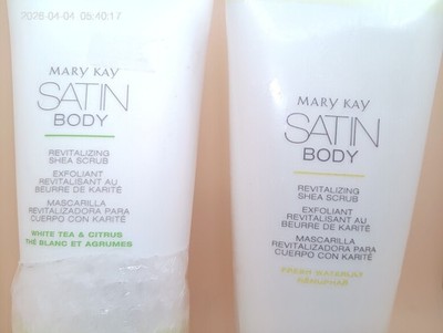 Mary Kay Satin Body REVITALIZING SHEA SCRUB Fresh Waterlily & White Tea & Citrus