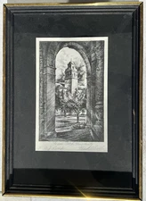 Frank C Dill Etching 