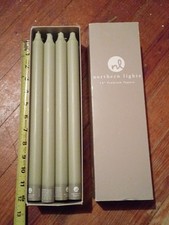 12 Inch Tapered Candles, Northern Lights Premium Tapers 12" 12PK -Sage - 72761