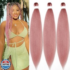 Ai Yuchen Pre Stretched Braiding Hair Kanekalo Rose Gold Pink Braiding Hair P