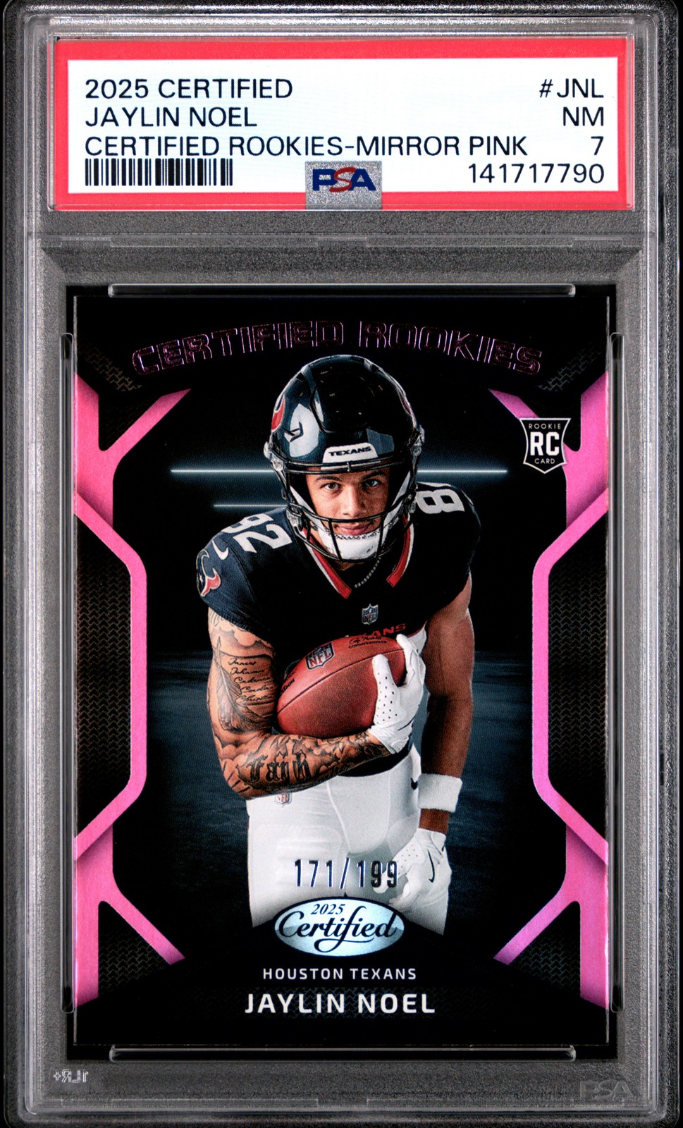 Jaylin Noel Panini Certified Rookies #JNL Pink Mirror