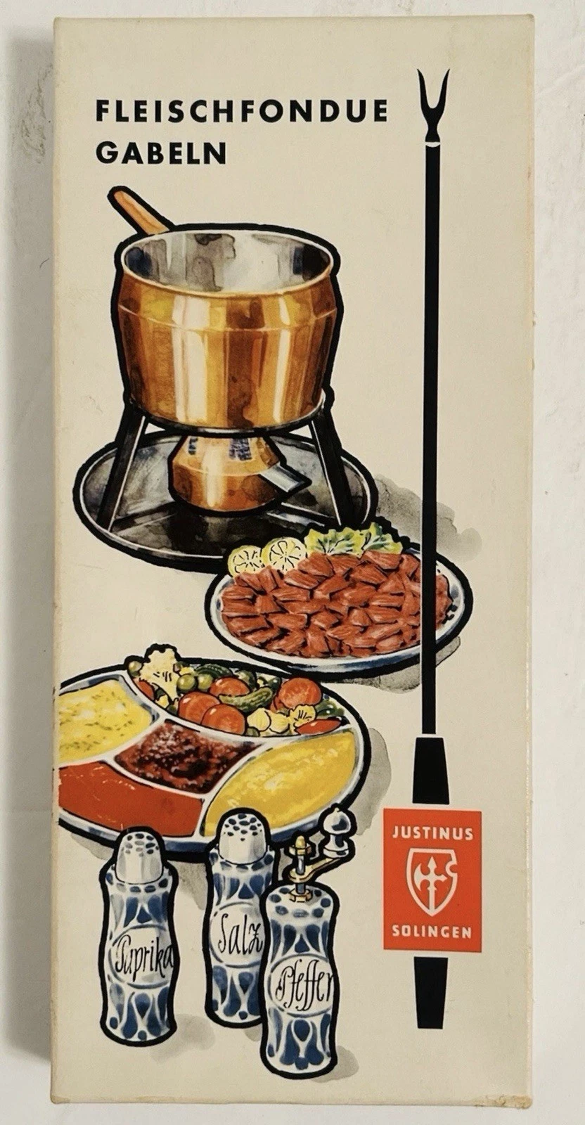 NOS Justinus Solingen Teak Fondue Fork Set In Original Box - Vintage Midcentury
Opens in a new windo