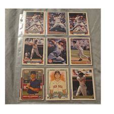 Boston Red Sox Card Lot (18) Clemens Boggs Campbell Mayer Giolito 