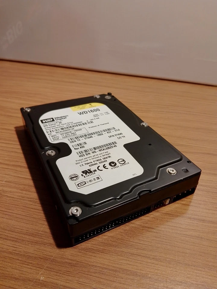 Western Digital Caviar WD1600 Enhanced IDE 160GB HDD WD1600JB-75GVA0 Black - Image 2 of 3