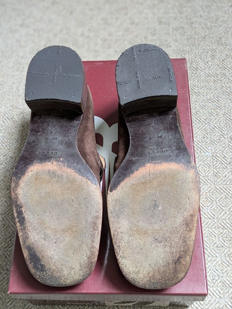 Gucci Horsebit Loafers Gold Hardware Brown Suede Size 36 About US 6 For Women thumbnail 15